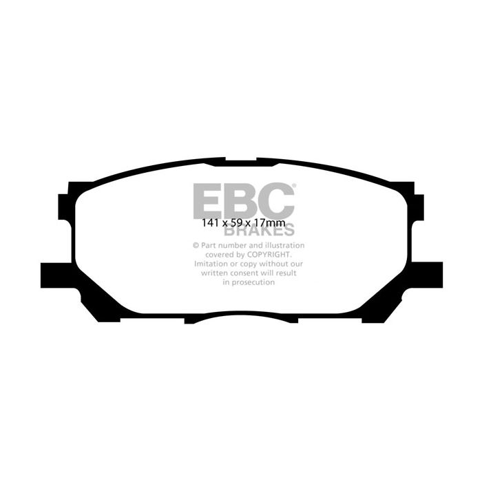 Bromsbelägg EBC Yellowstuff DP41681R
