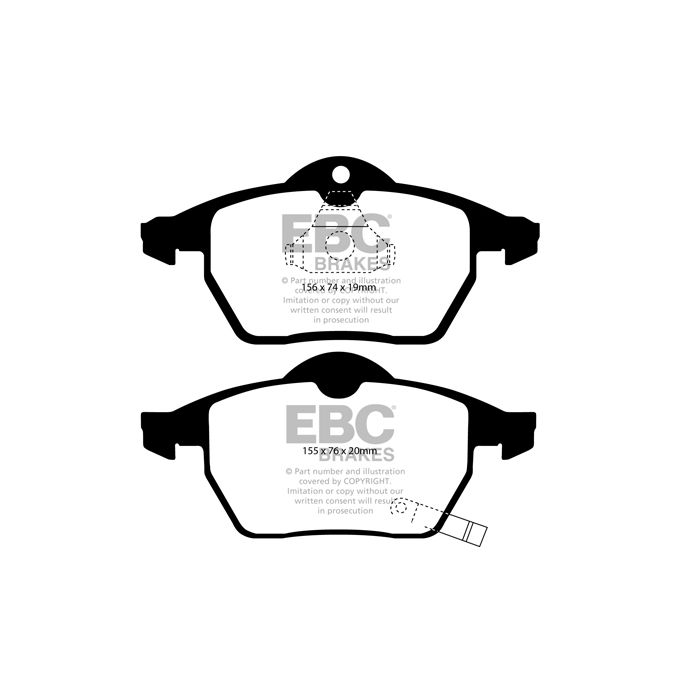Bromsbelägg EBC Yellowstuff DP41443R