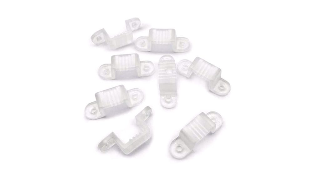 Plastkrokar för LED-list 20 st