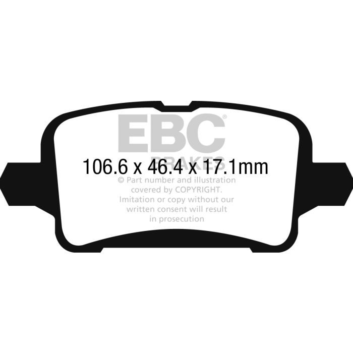 Bromsbelägg EBC Yellowstuff DP42268R