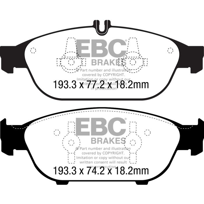 Bromsbelägg EBC Yellowstuff DP42169R
